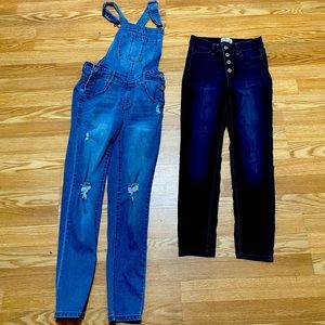 Girls jeans and overalls